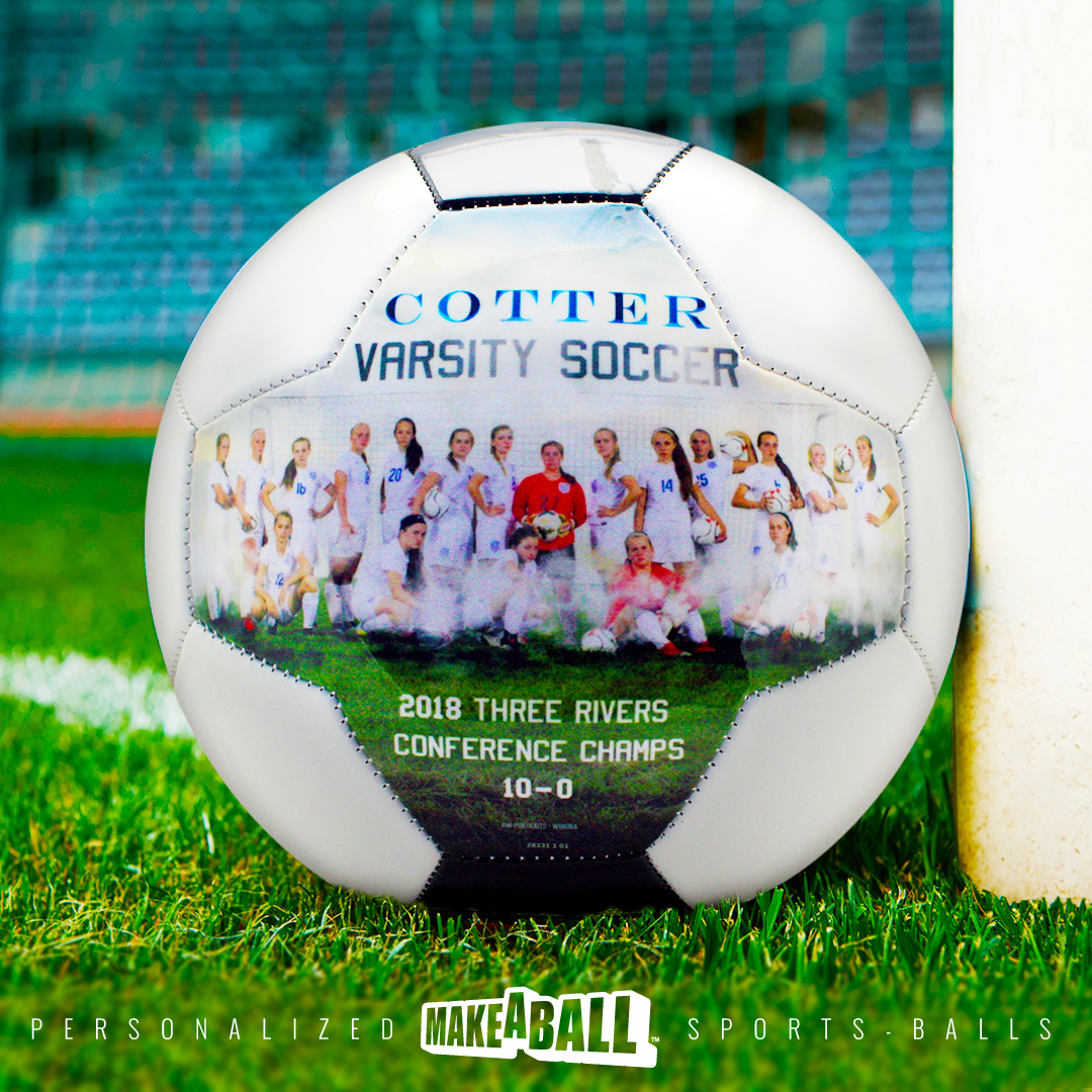 Custom designed soccer ball gift for your coach