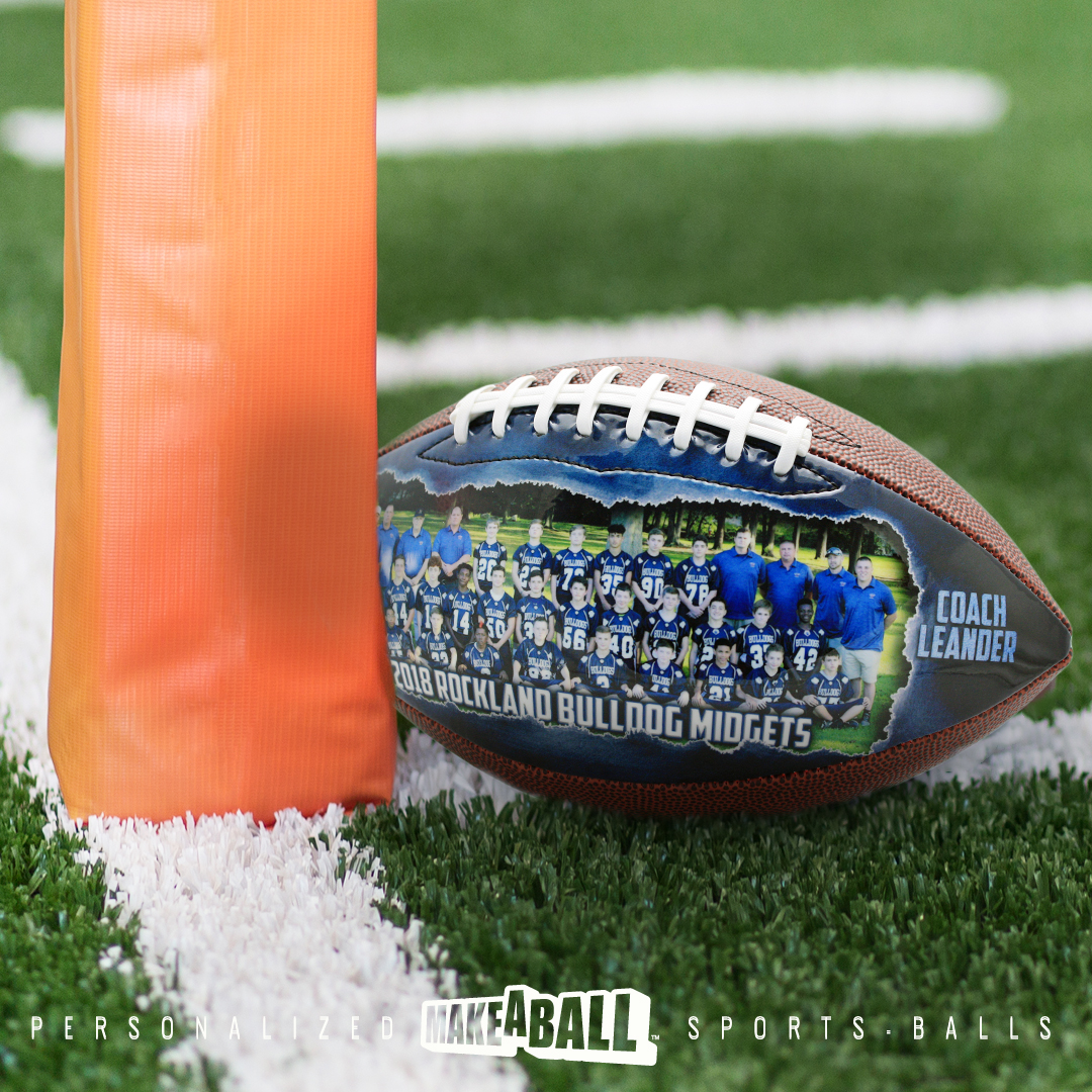 Custom designed football gift for your coach